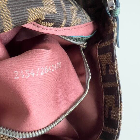 FENDI vintage floral embroidered zucca baguette - Picture 7 of 8
